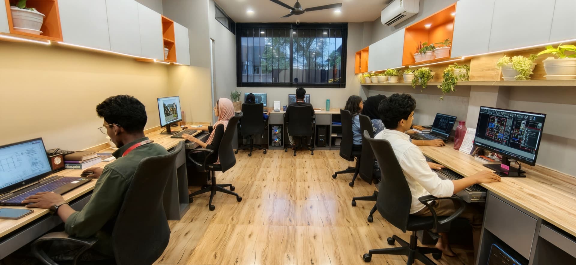 Creative team at work